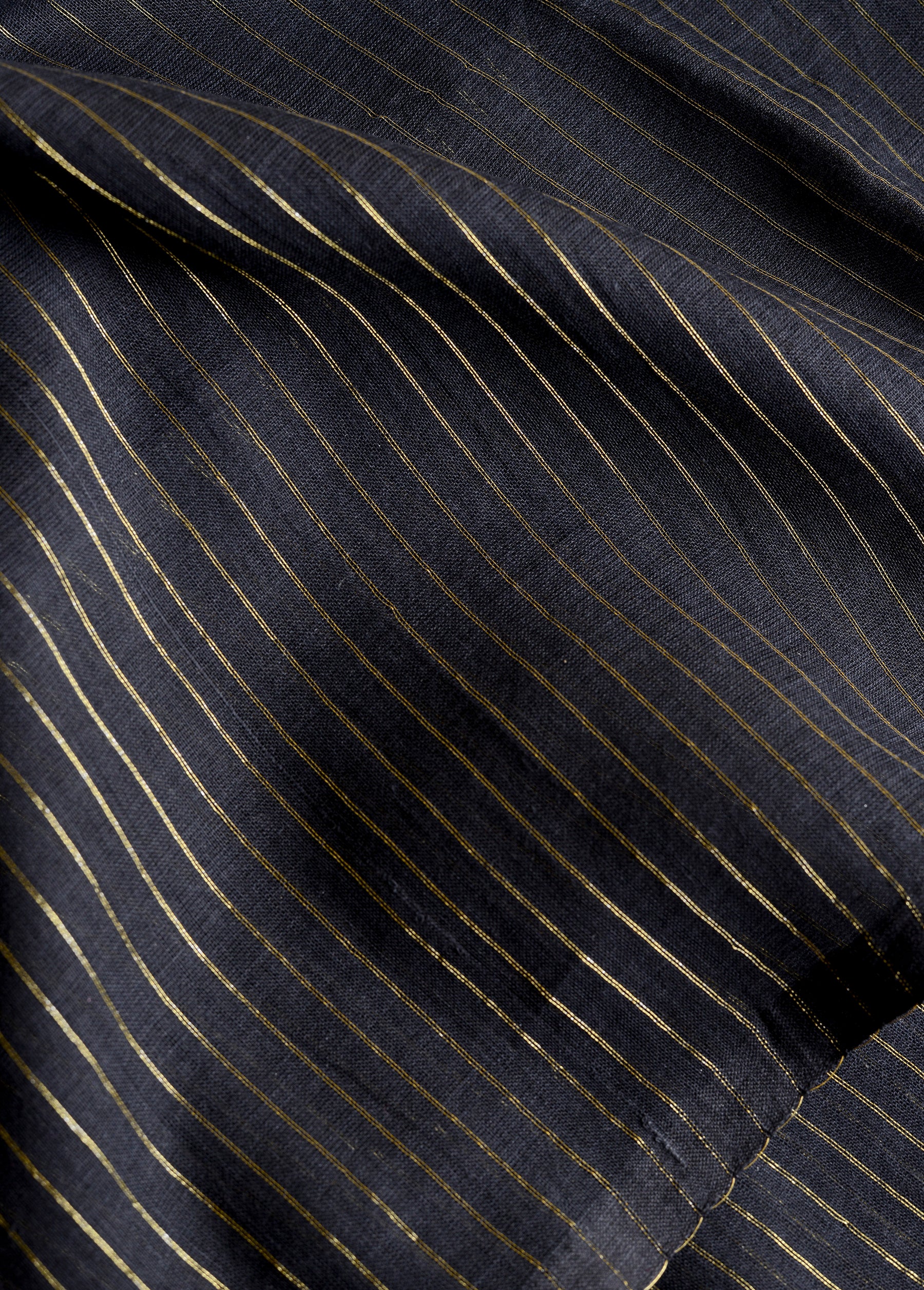 Black Zari Lines Saree
