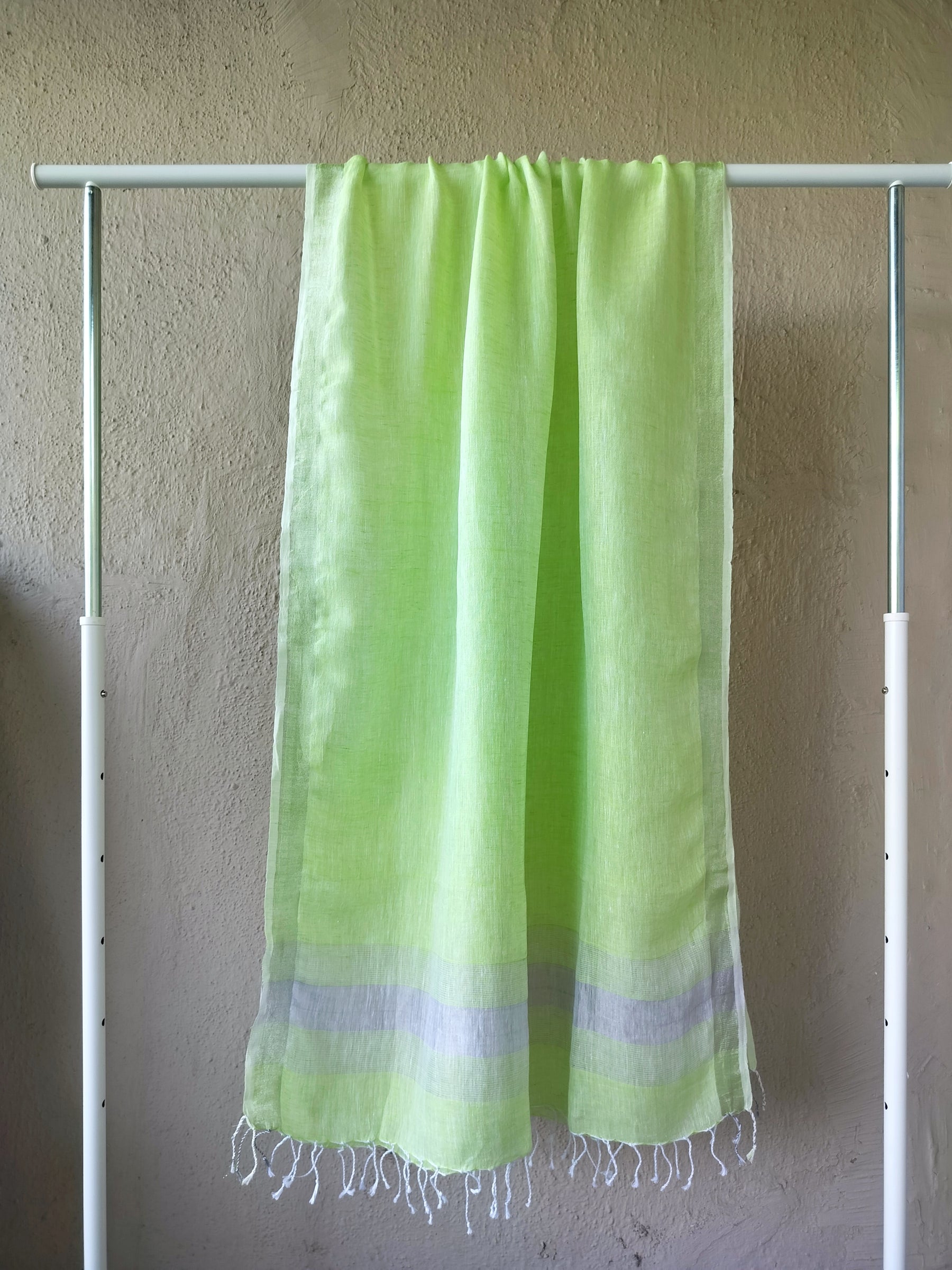 Light Green Linen Dupatta