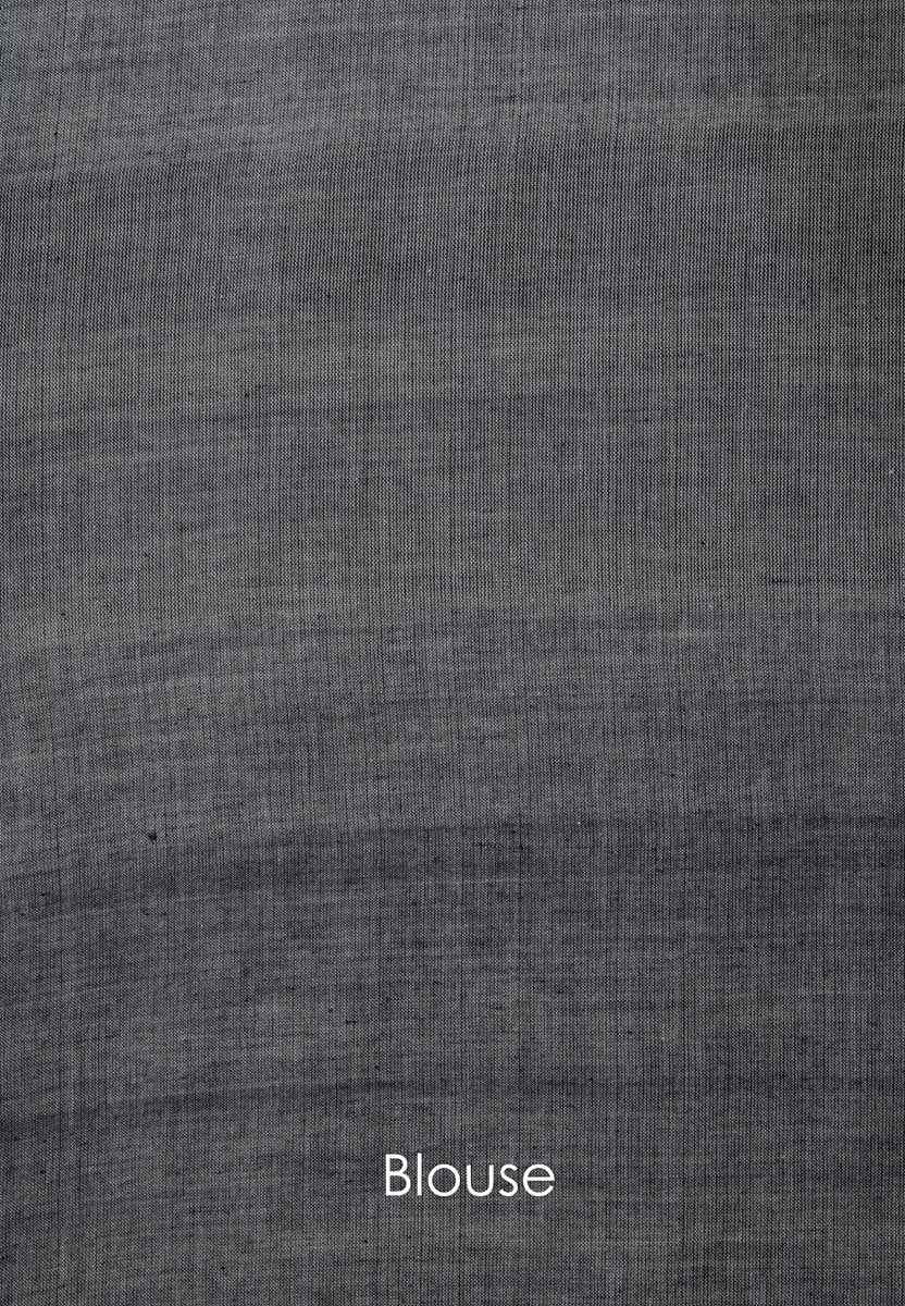 Handwoven Fish Motif Bawanbooti Saree