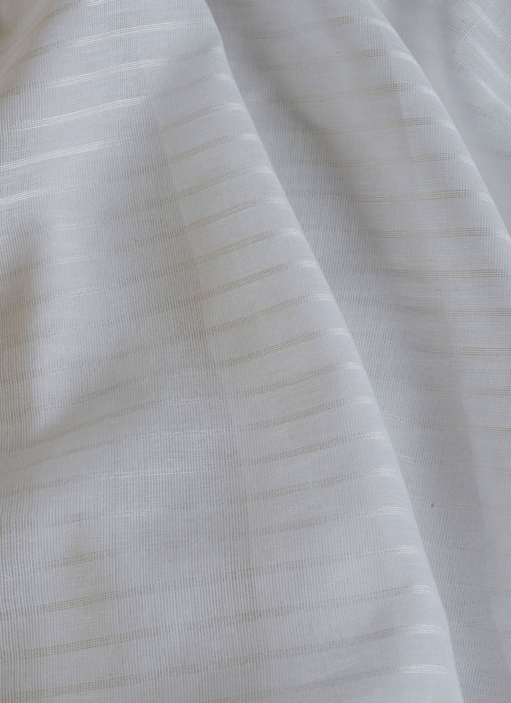 White Cotton Line Saree