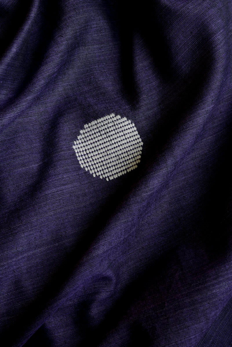 Handwoven Polka Dot Bawanbooti Saree