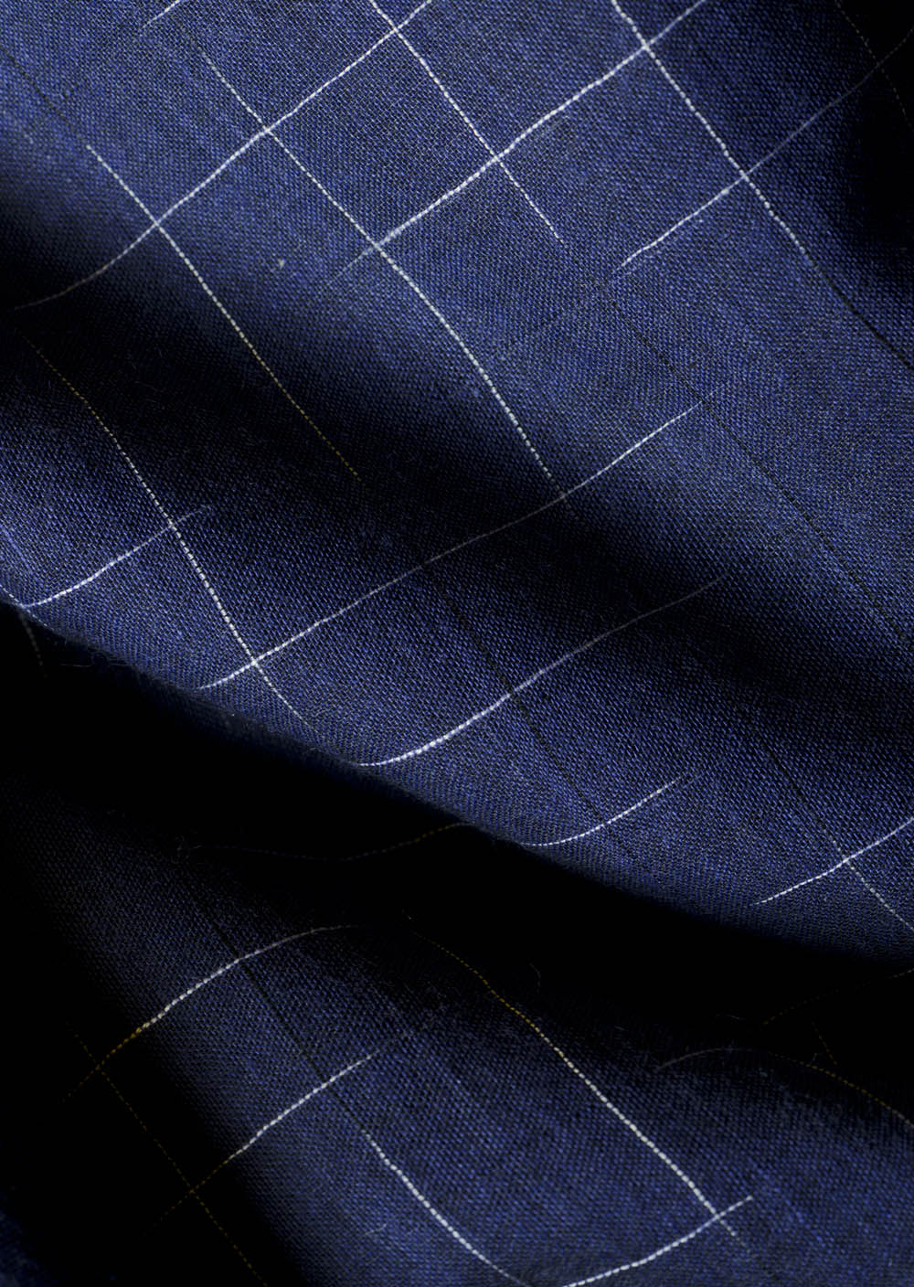 NAVY BLUE - all over abstract lines Saree