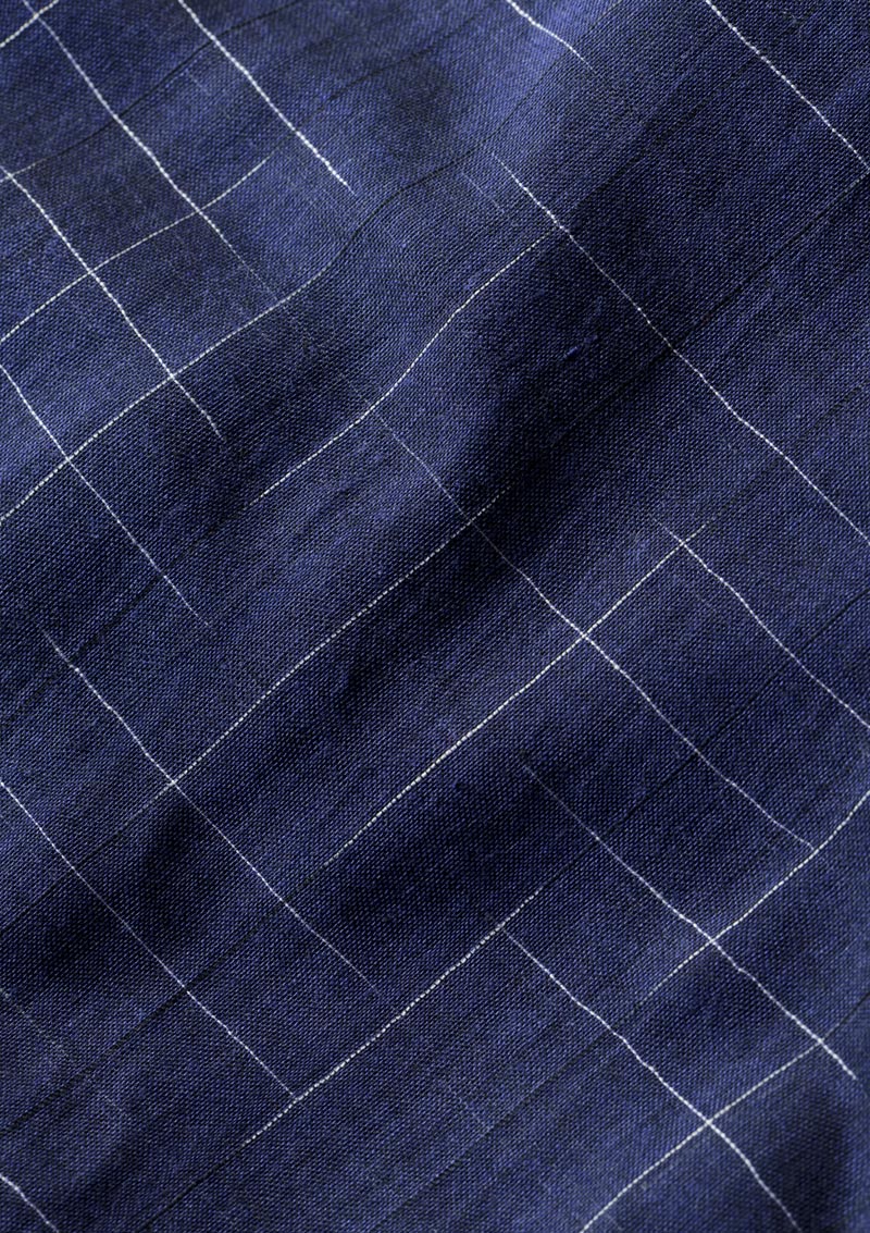 NAVY BLUE - all over abstract lines Saree