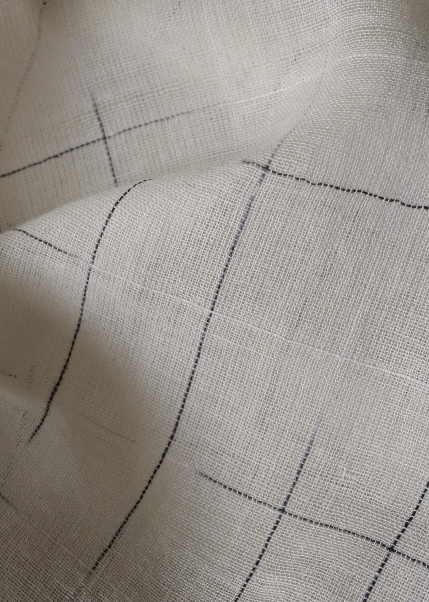 WHITE - all over abstract lines Saree