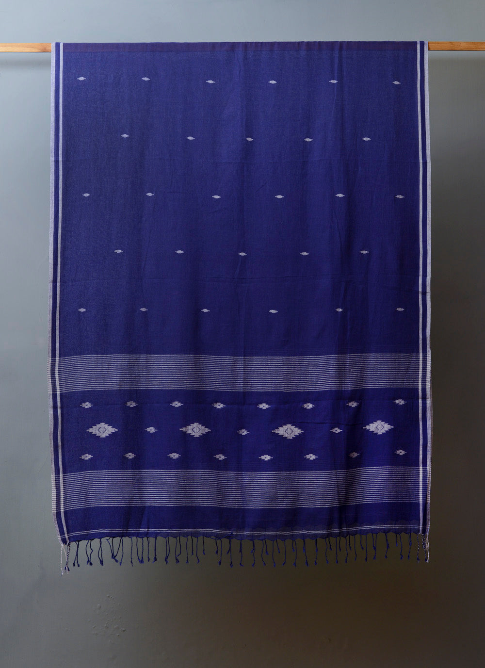 Dark Blue Jamdani Dupatta