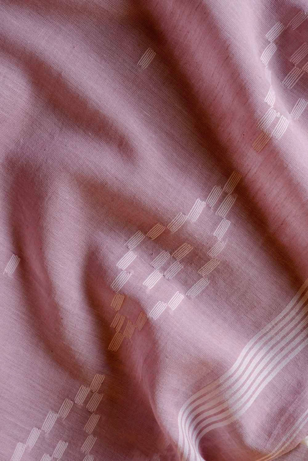 Handwoven Light Purple Jamdani Saree
