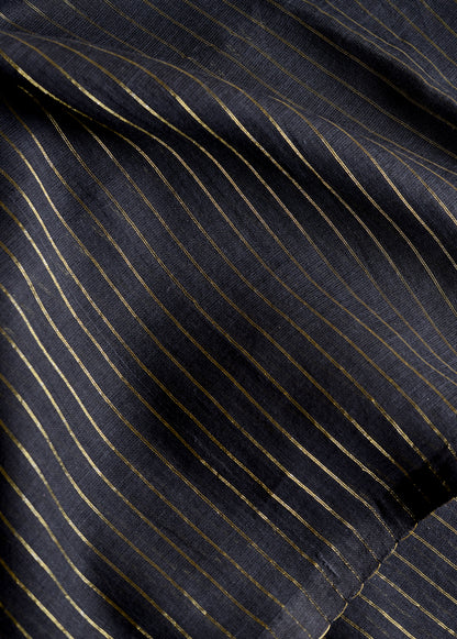 Black Zari Lines Saree