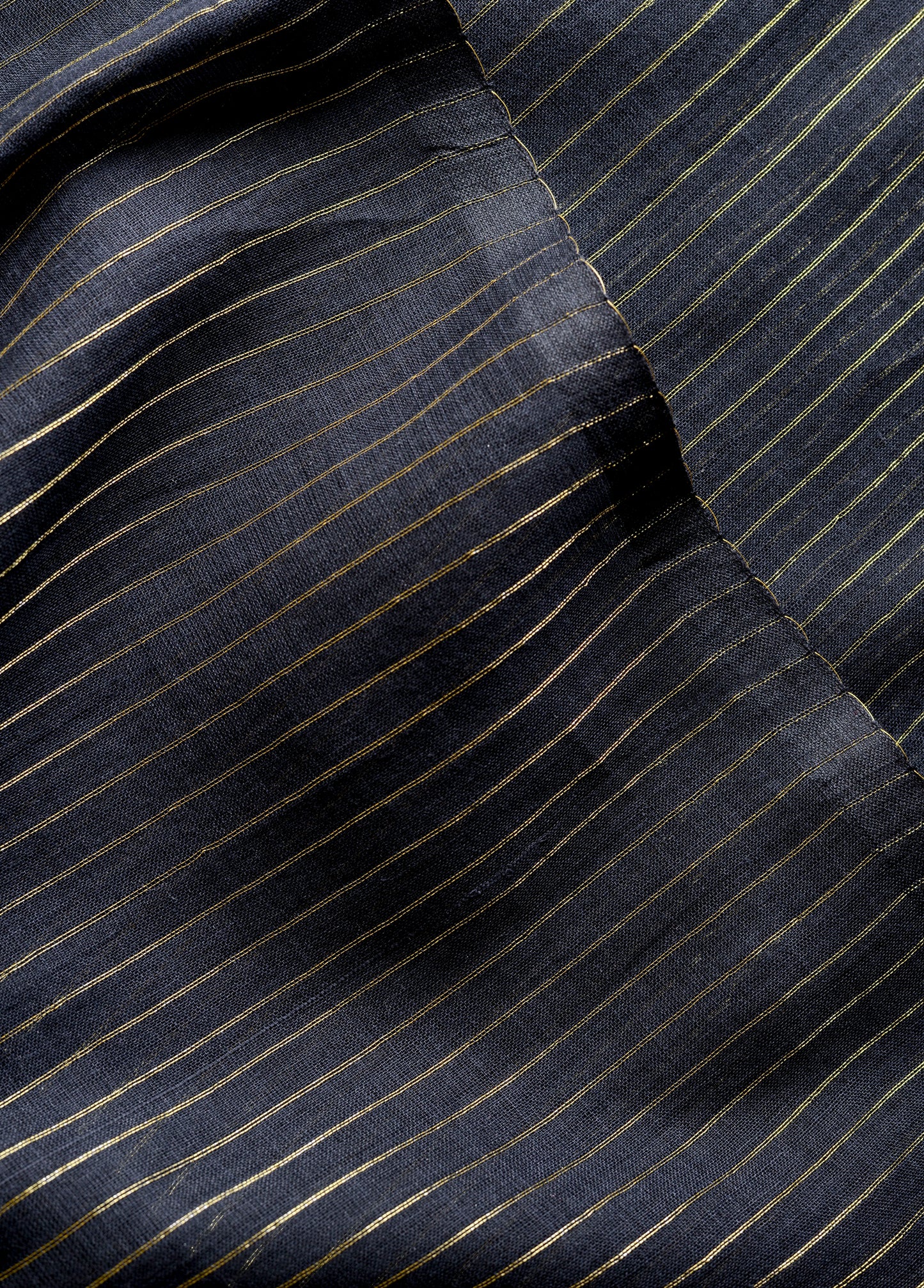 Black Zari Lines Saree