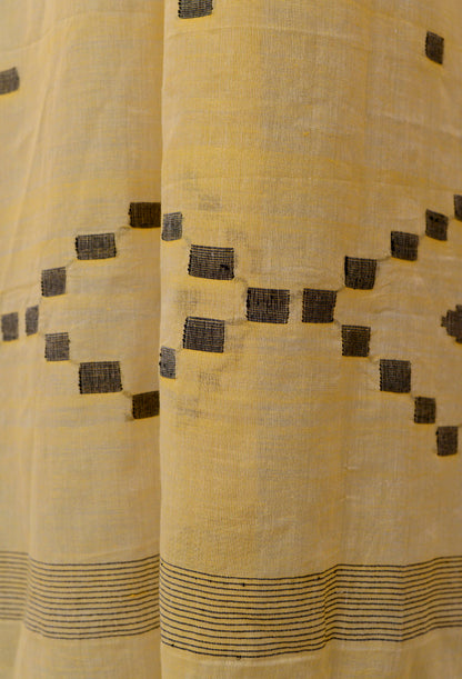 Yellow Jamdani Dupatta