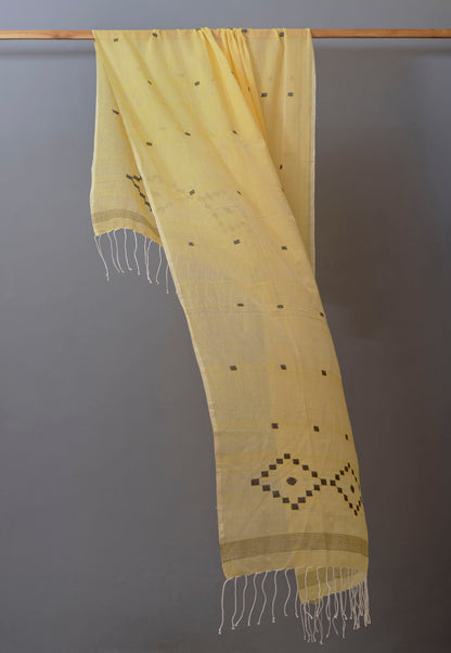 Yellow Jamdani Dupatta