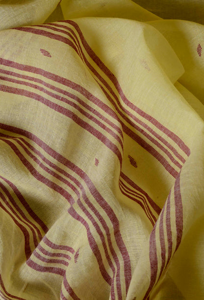 Light Yellow Jamdani Dupatta