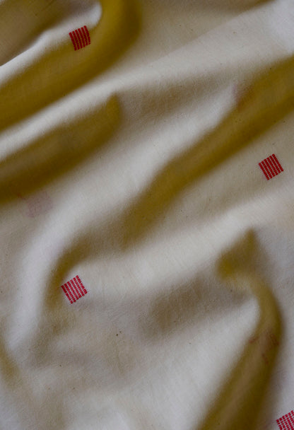 Handwoven Bawanbooti Square Booti Saree