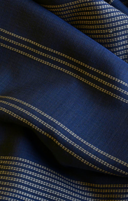 Handwoven Lines Bawanbooti Saree