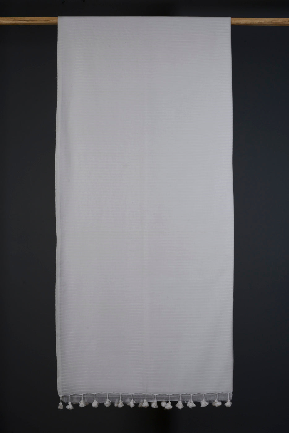 White Cotton Line Saree