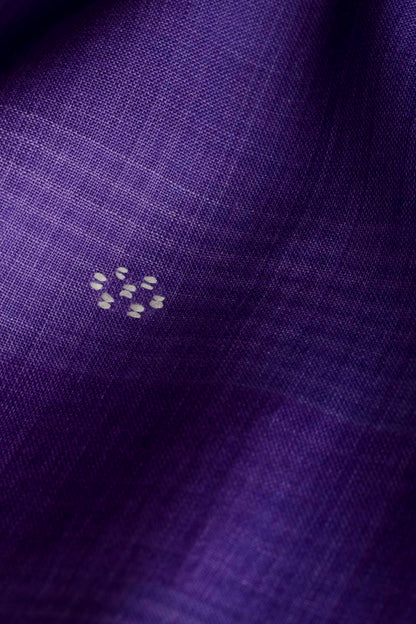 Handwoven Purple Bawanbooti Saree